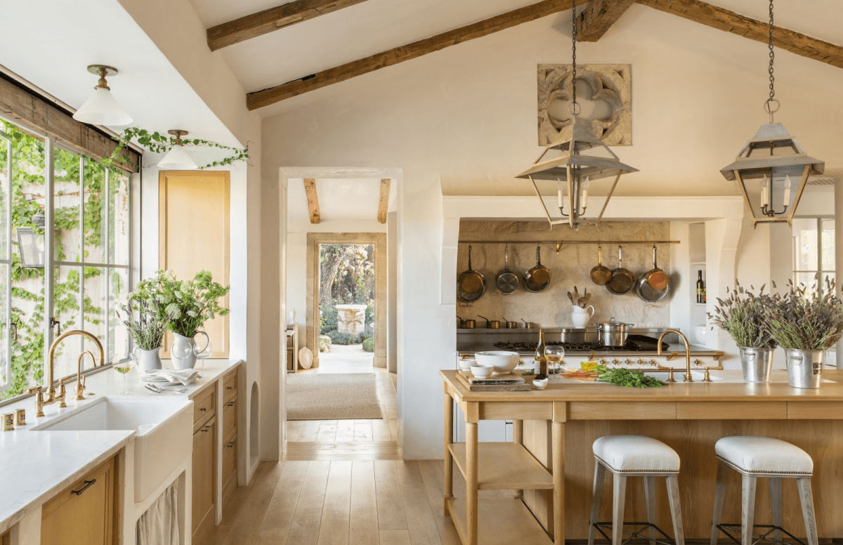 Không gian phòng bếp liên thông