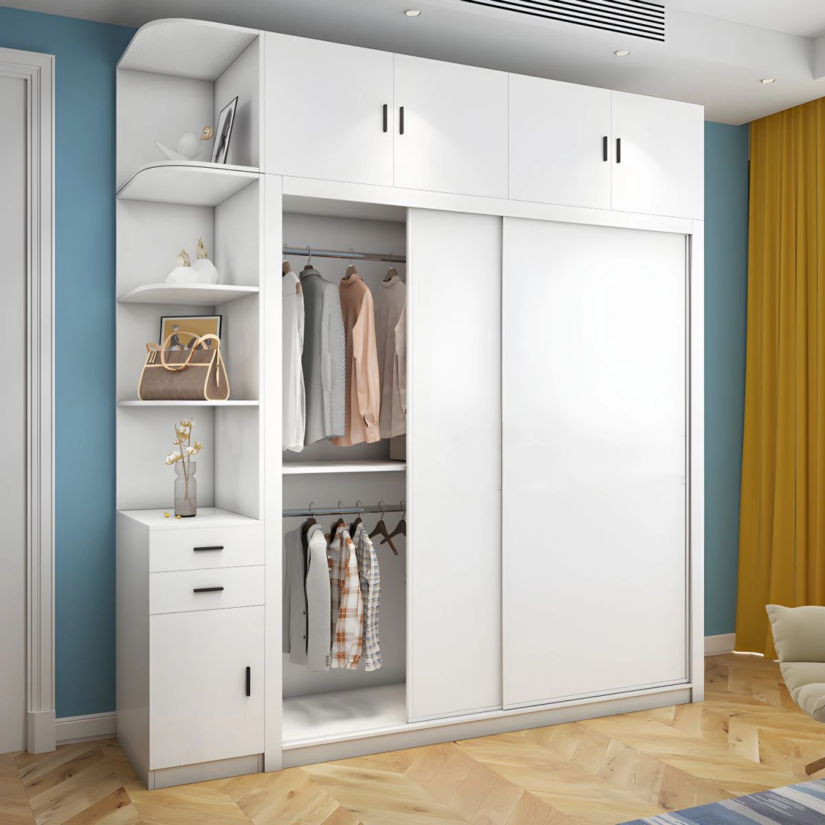 Tủ quần áo gỗ đa năng: Giải pháp lưu trữ tối ưu cho gia đình