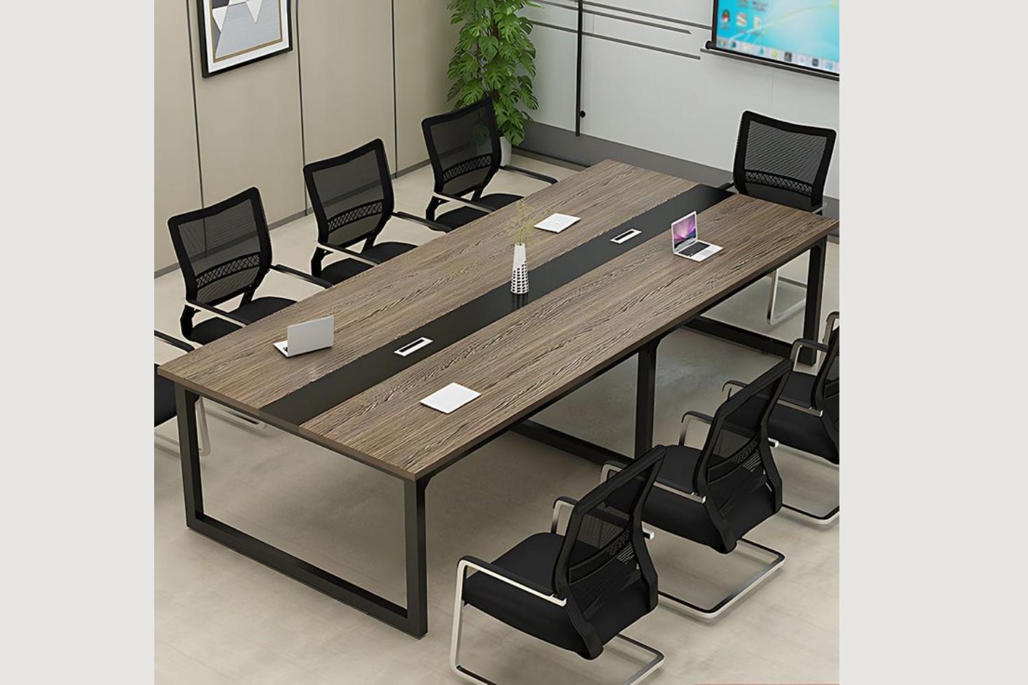 Bàn họp gỗ chân sắt Bàn họp gỗ chân sắt