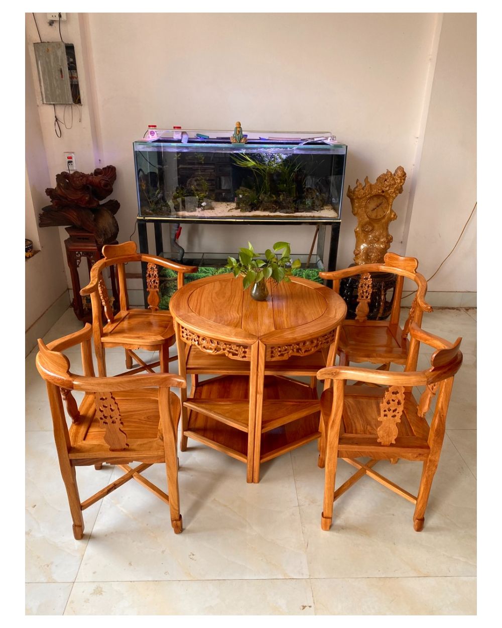 Bàn ghế gỗ Phước Long